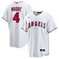 Los Angeles Angels Christian Moore Nike White Home Replica Jersey