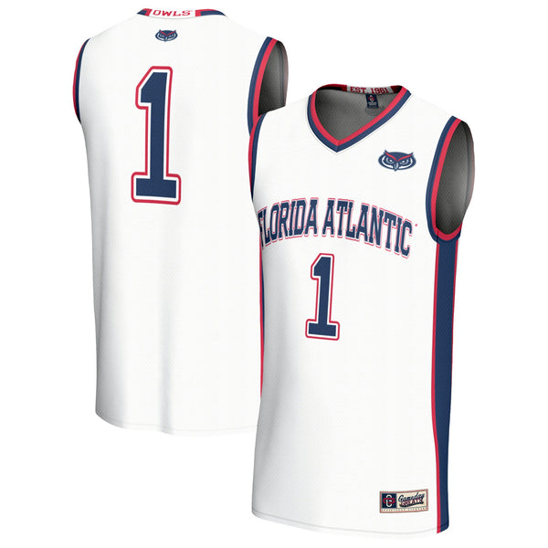 #1 Florida Atlantic Owls GameDay Greats Lightweight Basketball Jersey - White