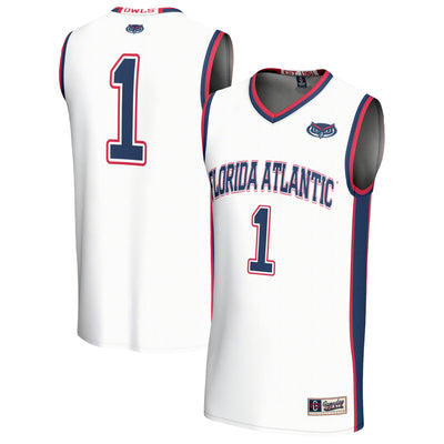#1 Florida Atlantic Owls GameDay Greats Lightweight Basketball Jersey - White