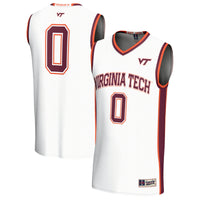 #0Virginia Tech Hokies GameDay Greats Lightweight Collegiate Basketball Fashion Jersey - White