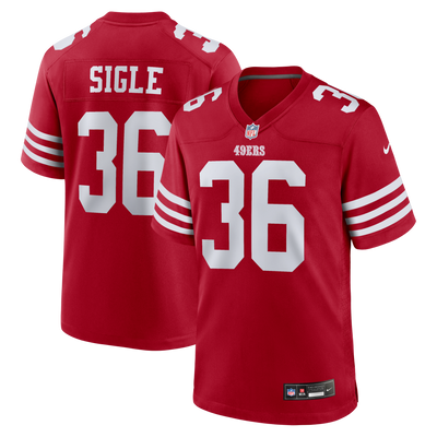San Francisco 49ers Marques Sigle Nike Scarlet Team Game Jersey