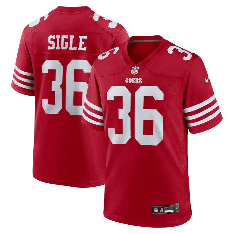 San Francisco 49ers Marques Sigle Nike Scarlet Team Game Jersey