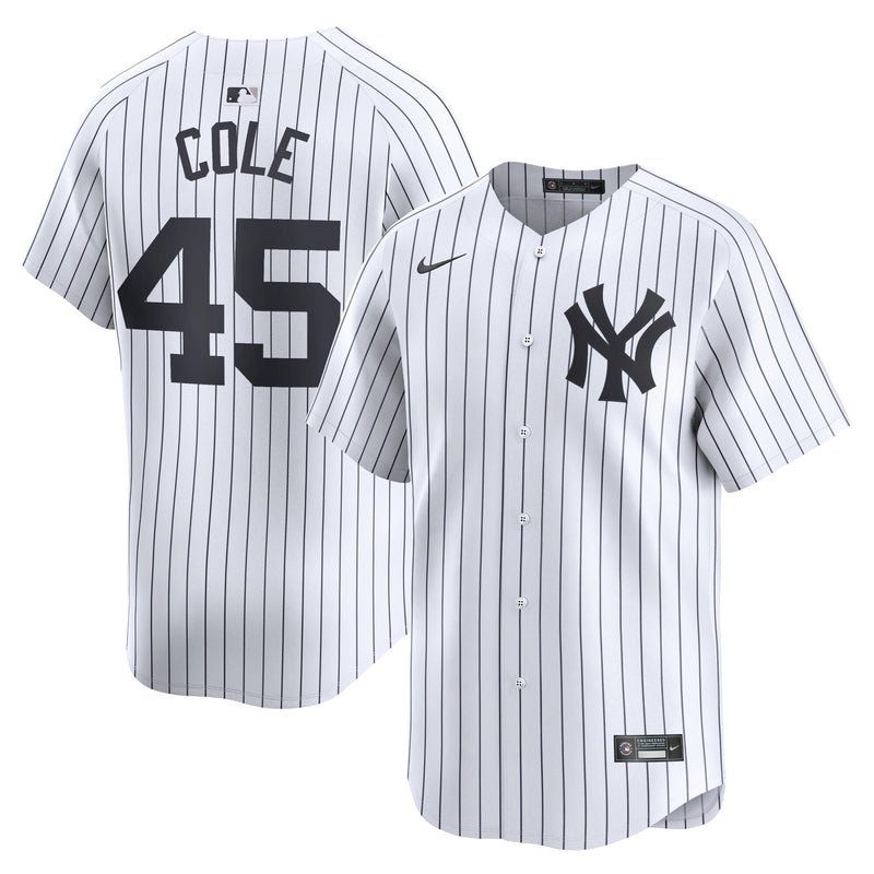 New York Yankees Gerrit Cole Nike White Home Limited Player Jersey
