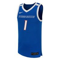 #1 Boise State Broncos Nike Replica Basketball Jersey - Royal