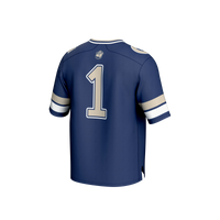 #1 Georgetown Hoyas GameDay Greats Lightweight Collegiate Football Fashion Jersey - Navy