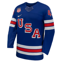 Quinn Hughes Nike Royal US Hockey 2026 Home Replica Jersey