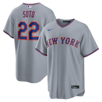 New York Mets Juan Soto Nike Gray Road Replica Jersey