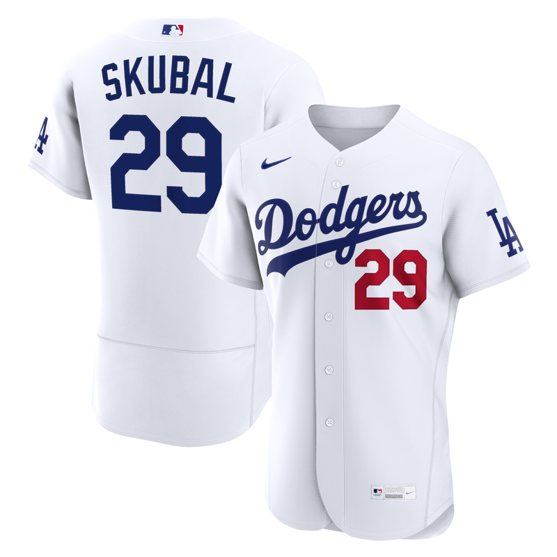 Los Angeles Dodgers Tarik Skubal Nike White Home Authentic Jersey