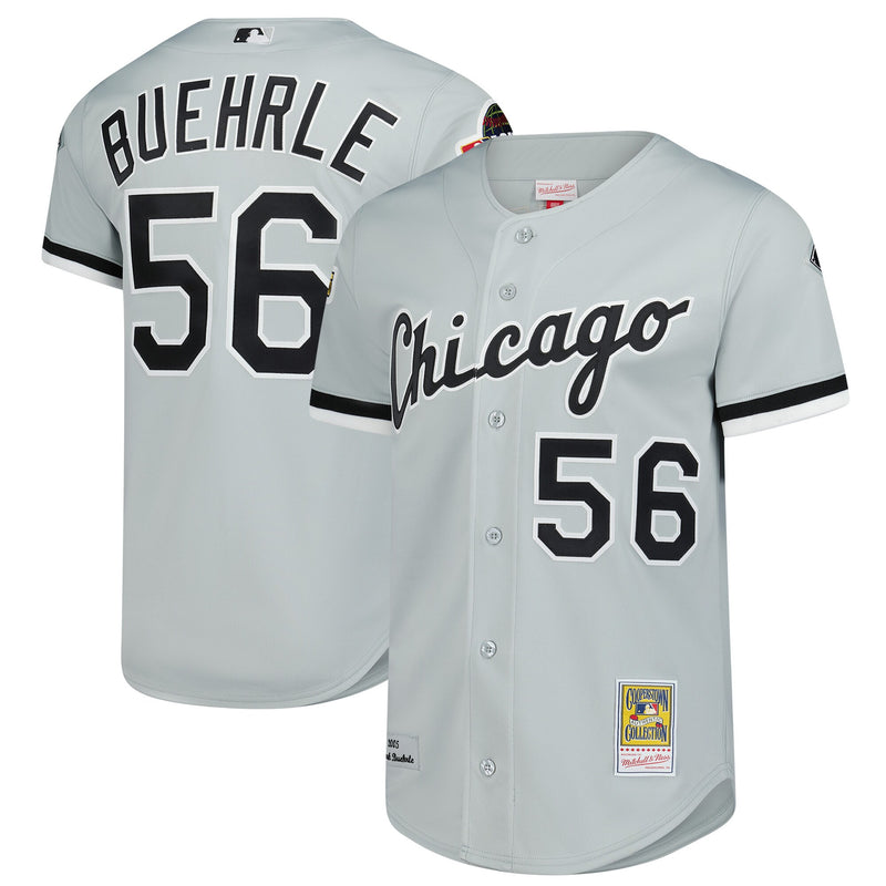 Chicago White Sox Mark Buehrle Mitchell & Ness Gray 2005 Throwback Authentic Jersey