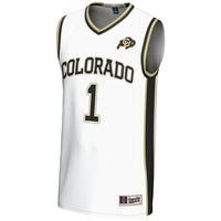 #1 Colorado Buffaloes GameDay Greats Replica Lightweight Basketball Jersey - White