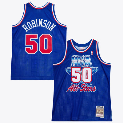 NBA Mitchell & Ness David Robinson 1992 All-Star West Authentic Jersey All-Star - Royal Blue