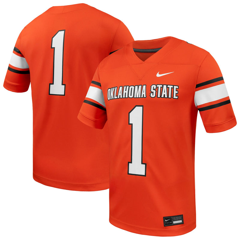 #1 Oklahoma State Cowboys Nike Game Football Jersey - Orange