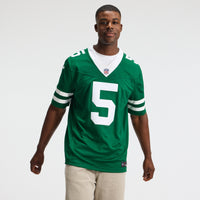 New York Jets Garrett Wilson Nike Legacy Green Team Vapor F.U.S.E. Stitched Limited Jersey