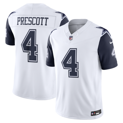 Dallas Cowboys Dak Prescott Nike White Alternate Vapor F.U.S.E. Stitched Limited Jersey