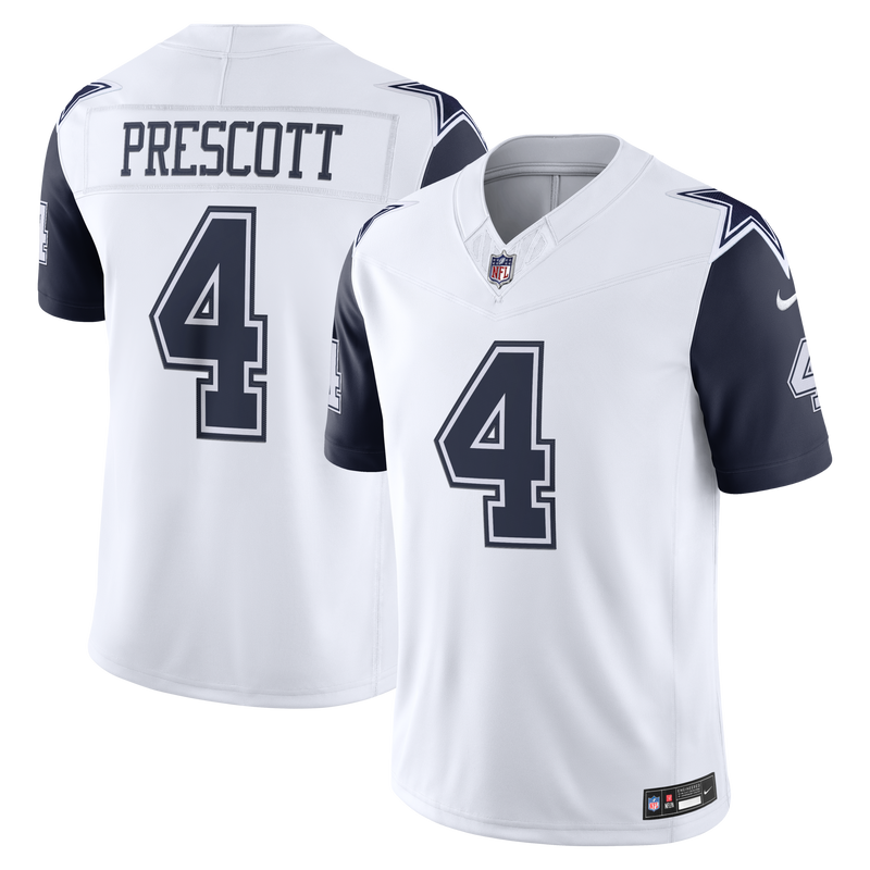 Dallas Cowboys Dak Prescott Nike White Alternate Vapor F.U.S.E. Stitched Limited Jersey