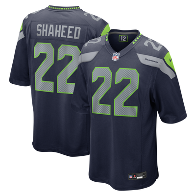 Seattle Seahawks Rashid Shaheed Nike College Navy Team Game Jersey