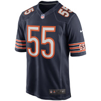 Chicago Bears Lance Briggs Nike Navy Game Retired Player Jersey