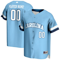 North Carolina Tar Heels GameDay Greats NIL Pick-A-Player Lightweight Baseball Jersey - Carolina Blue