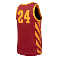 #24 Iowa State Cyclones Nike Replica Basketball Jersey - Cardinal