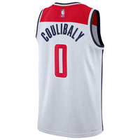 Washington Wizards Nike Association Edition Swingman Jersey - White - Bilal Coulibaly -