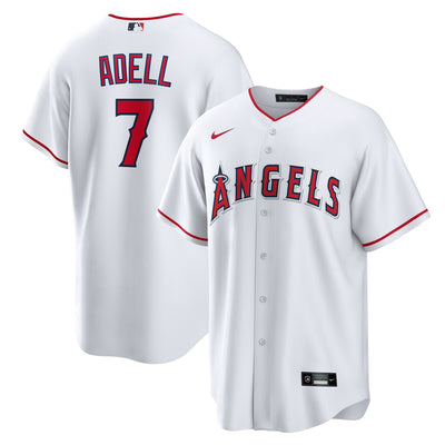 Los Angeles Angels Jo Adell Nike White Home Replica Jersey