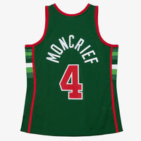 Milwaukee Bucks Mitchell & Ness Sidney Moncrief 1983 Dark Authentic Jersey - Burgundy/Green