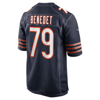 Chicago Bears Theo Benedet Nike Navy Team Game Jersey