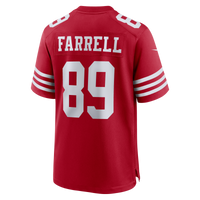 San Francisco 49ers Luke Farrell Nike Scarlet Team Game Jersey
