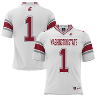 #1 Washington State Cougars GameDay Greats Endzone Football Jersey - White