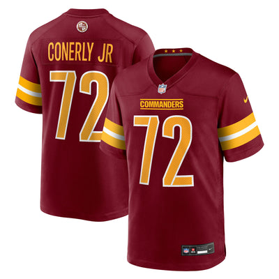Washington Commanders Josh Conerly Jr. Nike Burgundy Team Game Jersey