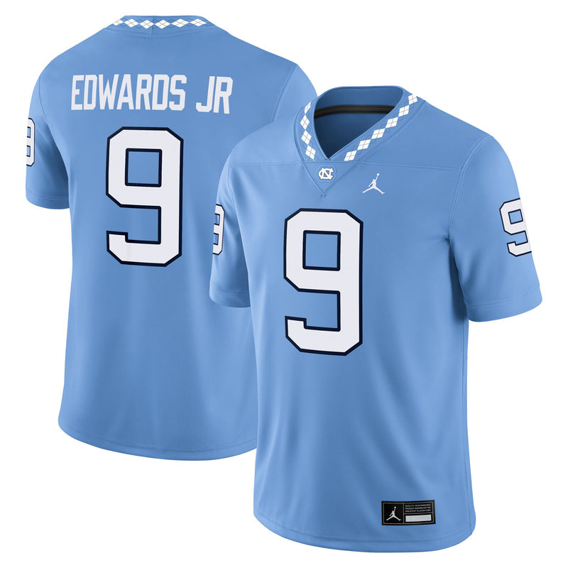 Billy Edwards Jr North Carolina Tar Heels Jordan Brand Home Game Jersey - Carolina Blue