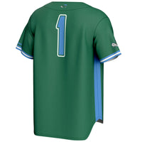 #1 Tulane Green Wave GameDay Greats Lightweight Baseball Jersey - Green