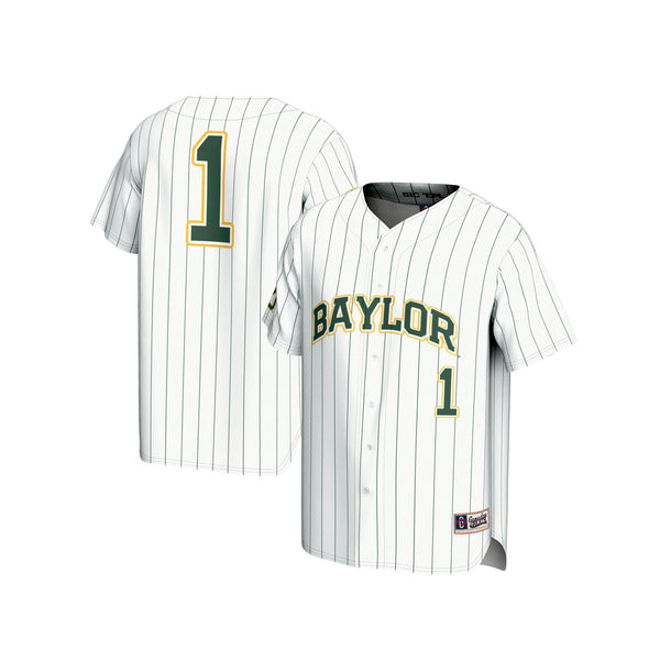 #1 Baylor Bears GameDay Greats Lightweight Baseball Fashion Jersey - White
