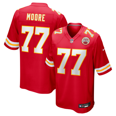 Kansas City Chiefs Jaylon Moore Nike Red Team Game Jersey