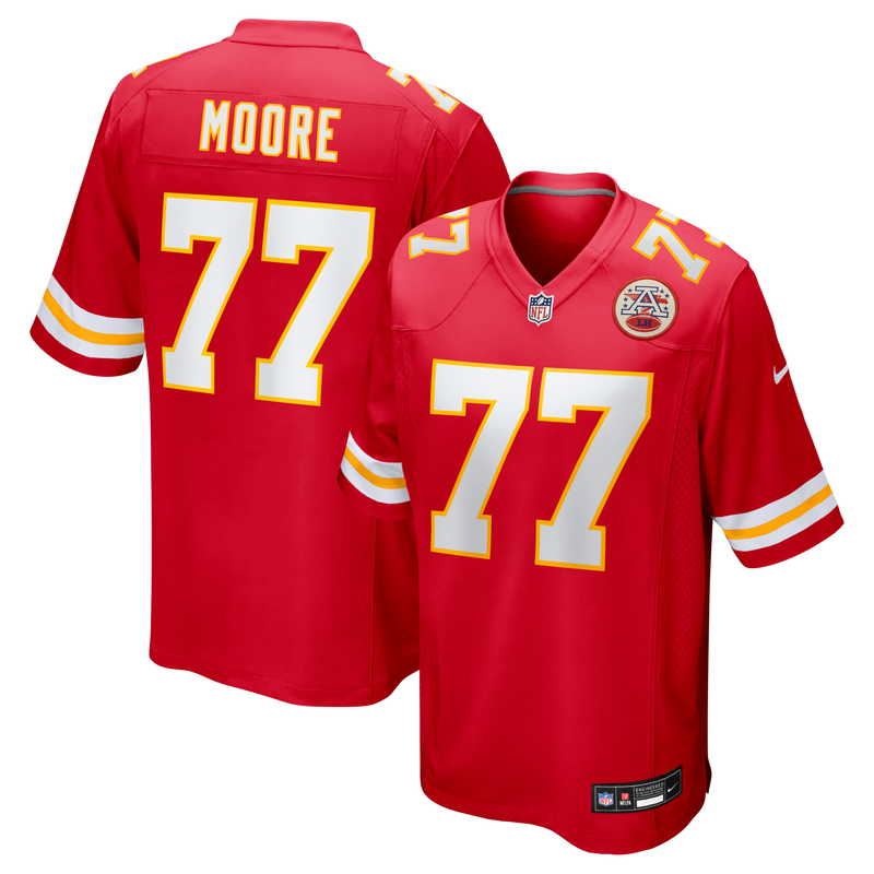 Kansas City Chiefs Jaylon Moore Nike Red Team Game Jersey