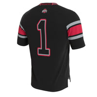 Ohio State Buckeyes GameDay Greats Lightweight Collegiate Football Blackout Fashion Jersey