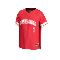 #1 Illinois State Redbirds GameDay Greats Lightweight Collegiate Baseball Fashion Jersey - Red