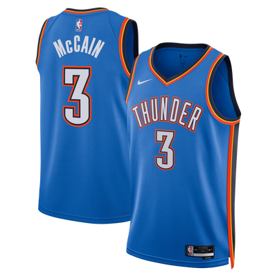 Oklahoma City Thunder Nike Icon Edition Swingman Jersey - Blue - Jared McCain