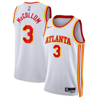 Atlanta Hawks Nike Association Edition Swingman Jersey - White - CJ McCollum