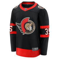 Ottawa Senators Linus Ullmark Fanatics Black Home Premier Breakaway Player Jersey