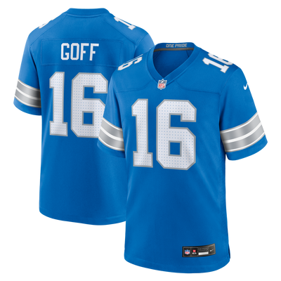 Detroit Lions Jared Goff Nike Blue Game Jersey