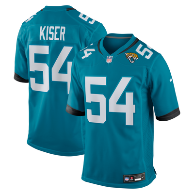 Jacksonville Jaguars Jack Kiser Nike Teal Team Game Jersey
