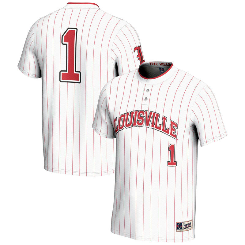#1 Louisville Cardinals GameDay Greats Lightweight Softball Jersey - White