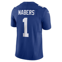 New York Giants Malik Nabers Nike Royal Vapor F.U.S.E. Limited Jersey