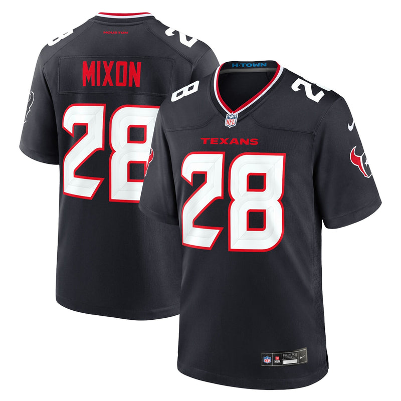 Houston Texans Joe Mixon Nike Navy Game Jersey