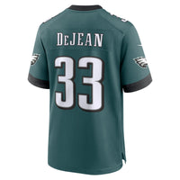 Philadelphia Eagles Cooper DeJean Nike Green Game Jersey