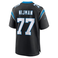 Carolina Panthers Yosh Nijman Nike Black Game Jersey