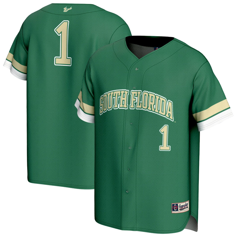 #1 South Florida Bulls GameDay Greats Collegiate Baseball Fashion Jersey - Green