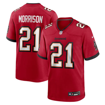 Tampa Bay Buccaneers Benjamin Morrison Nike Red Team Game Jersey
