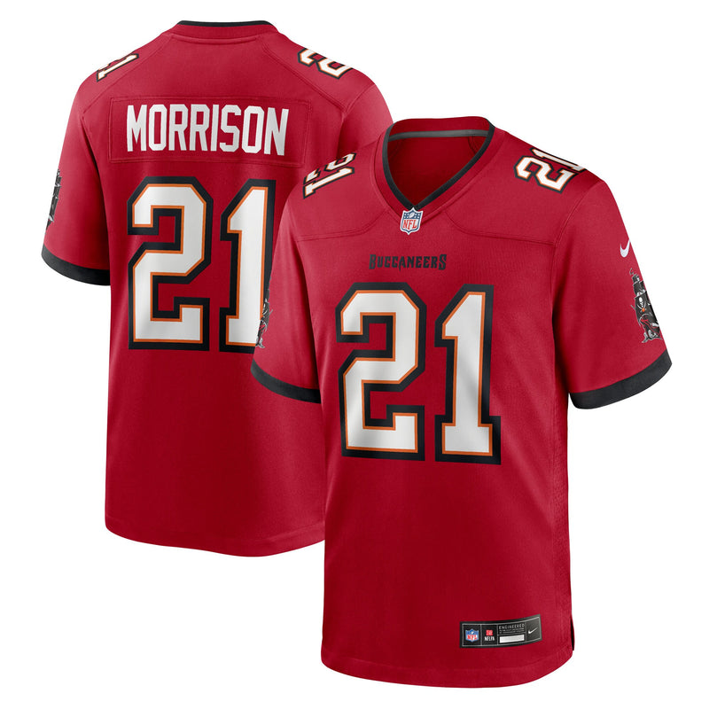 Tampa Bay Buccaneers Benjamin Morrison Nike Red Team Game Jersey